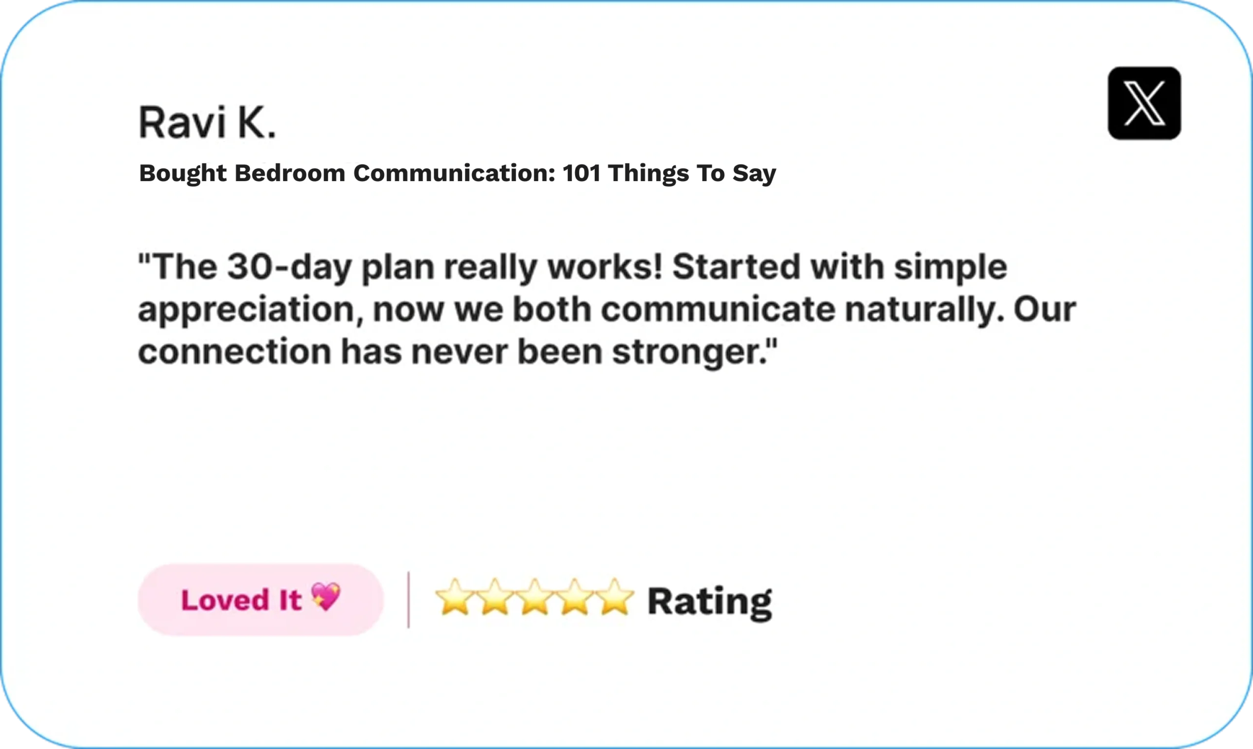 Review of Bedroom Communication Ebook by Intimacy School