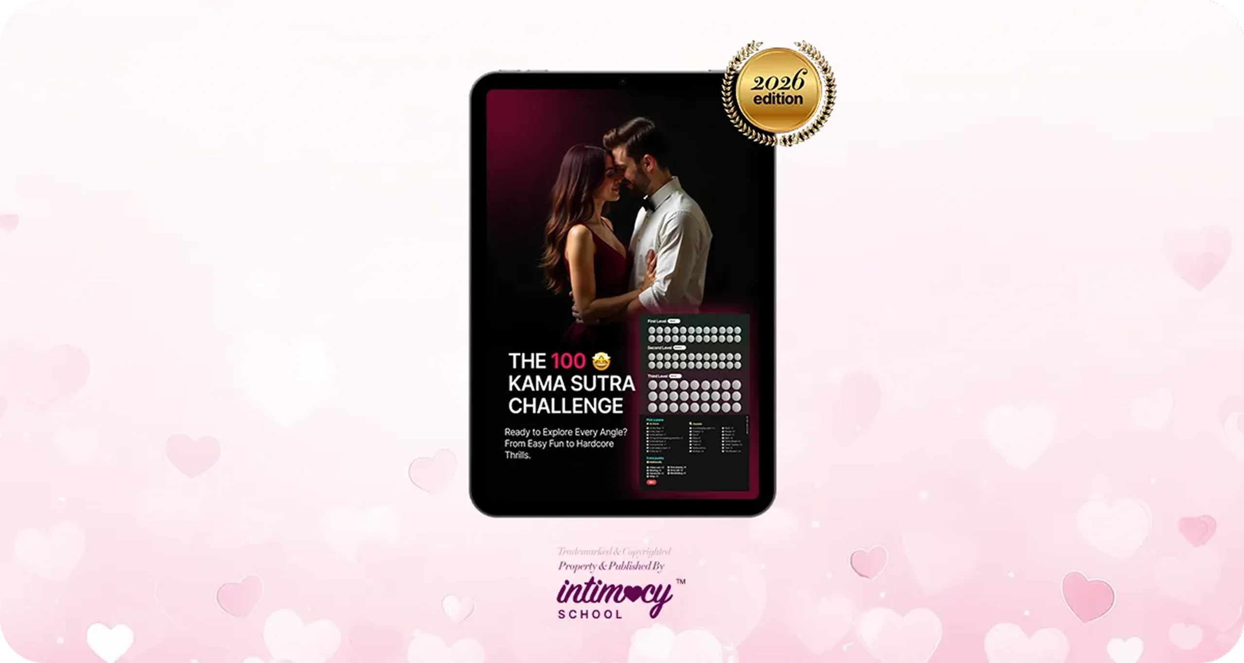 100 kama Sutra Challenge (Position Chart) by Intimacy School
